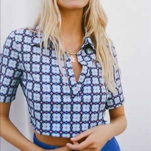 NWT Zara Cropped Shirt